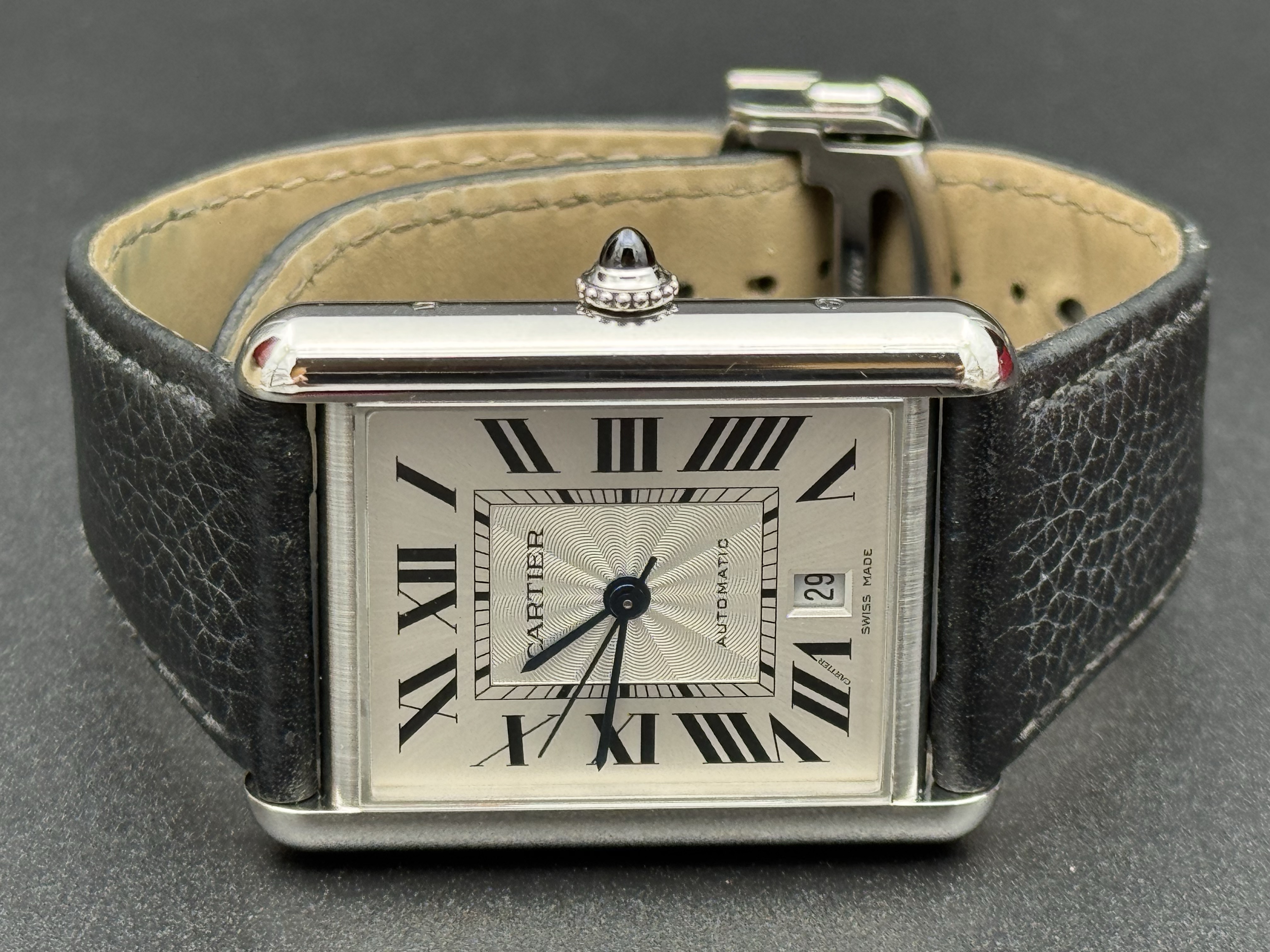 CARTIER TANK MUST AUTOMATIC REF. WSTA0040 EXTRA LARGE IN ACCIAIO