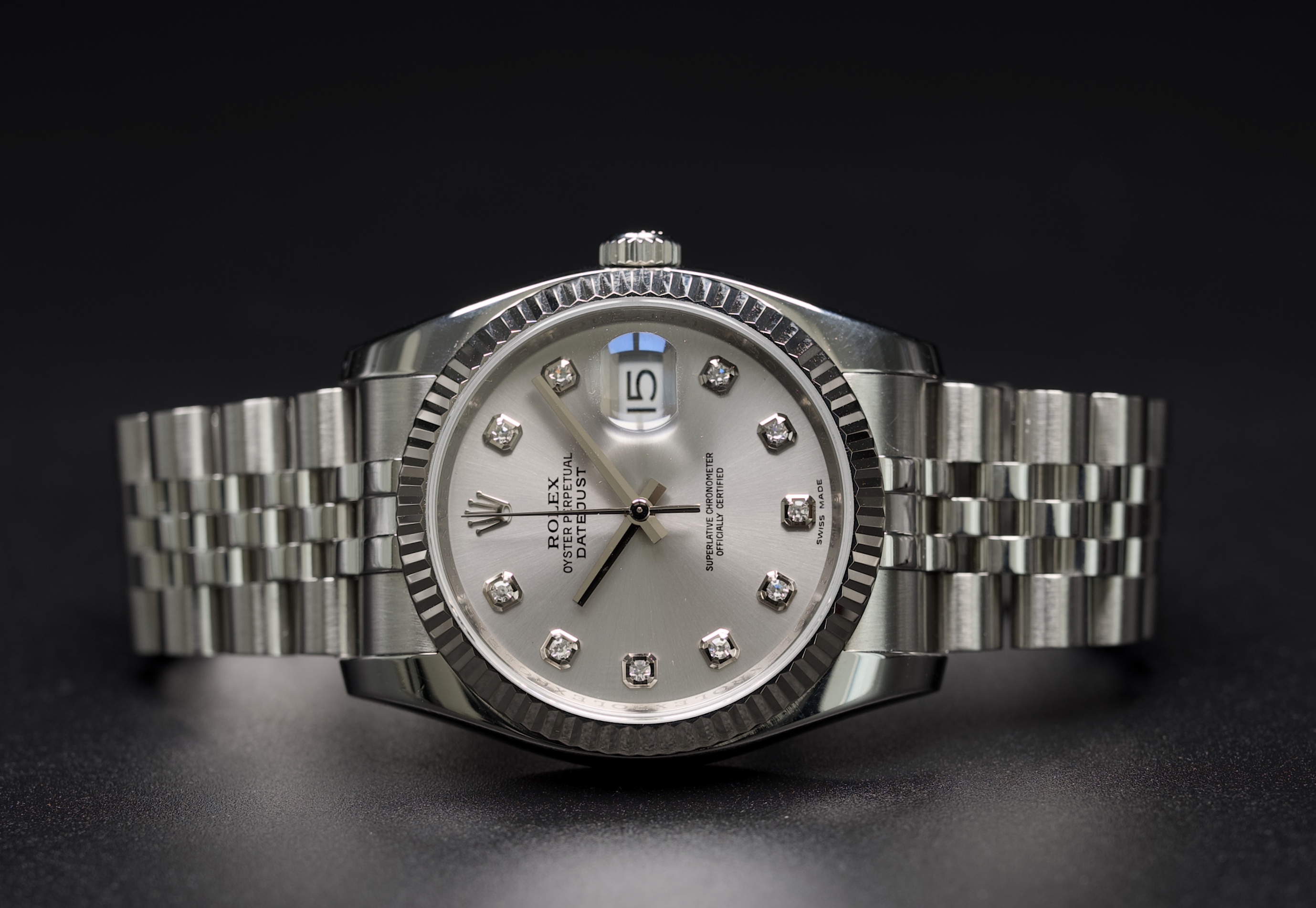 ROLEX DATEJUST 36 MM REF. 116234 JUBILEE CON BRILLANTI